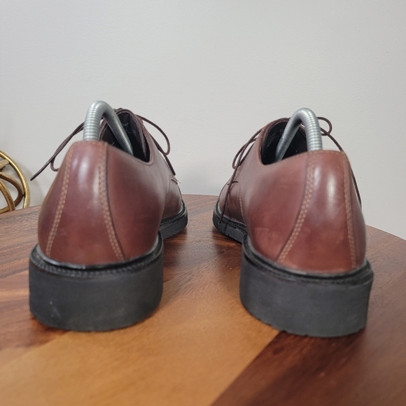 Rockport Men's Brown Leather Dress Shoes Size 9 - Picture 4 of 17